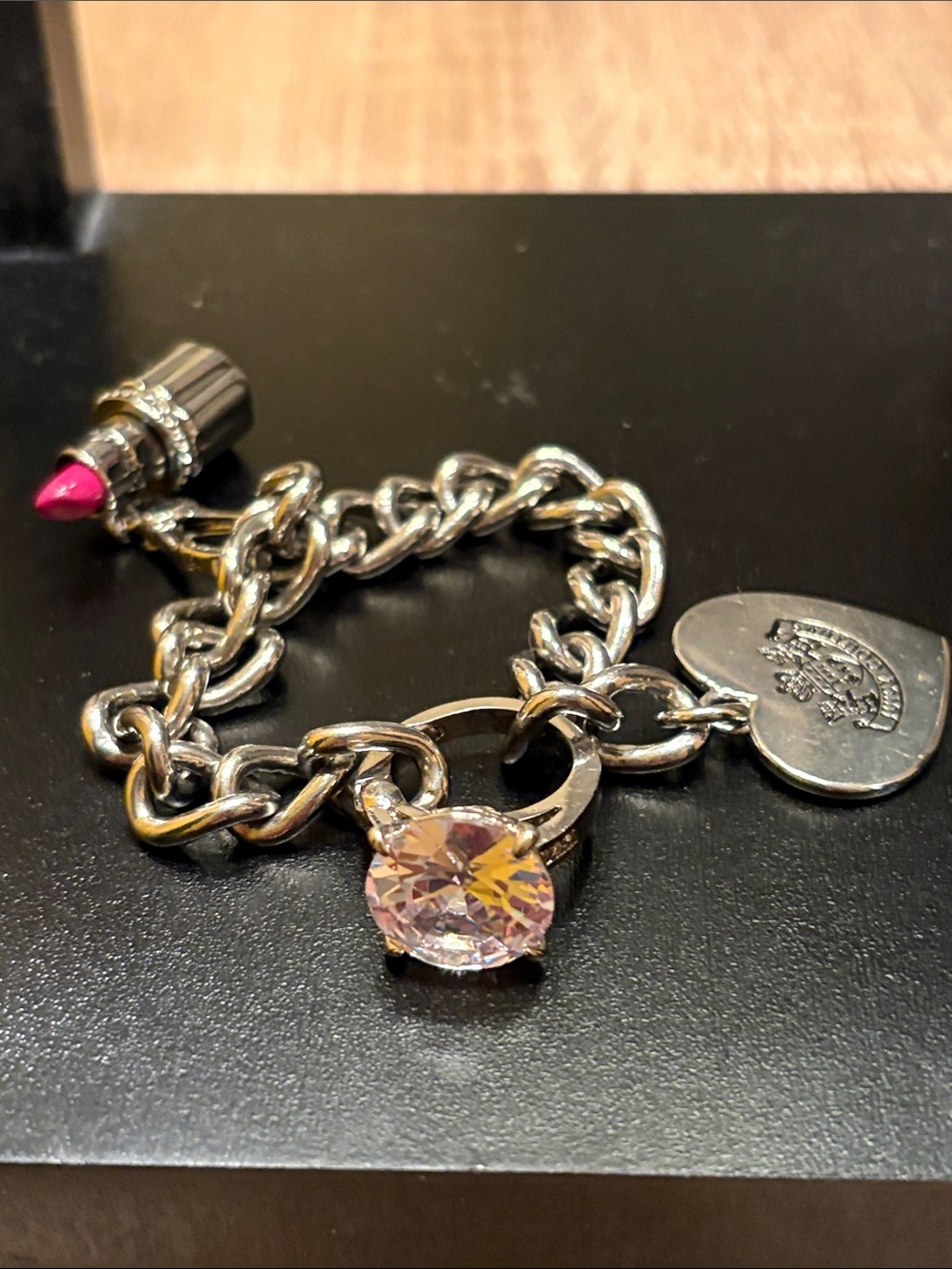 Rare Juicy Couture, diamond ring bracelet